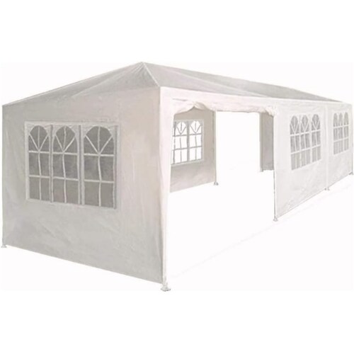Carpa toldo 9x3 m. con ventanas impermeable 