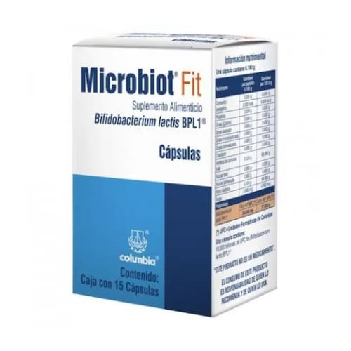 Microbiot fit  suplemento alimenticio con 15 cápsulas