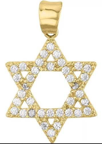 Dije Estrella De David En Oro De 10 K + Obsequio + Envio