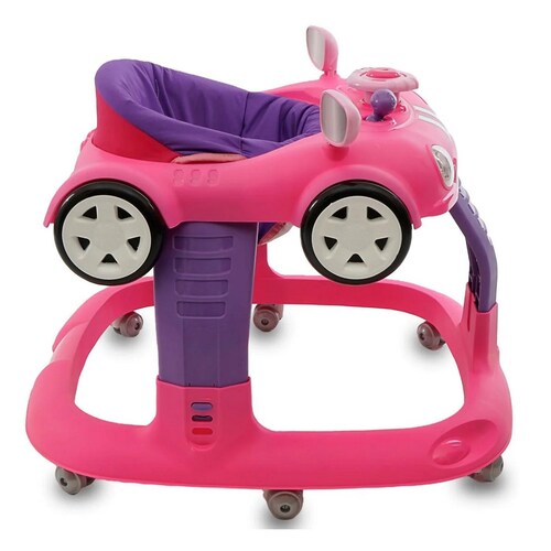 Andadera Prinsel 7119 RB Auto Girl 3 Alturas / Tablero Electrónico Rosa ORT3**