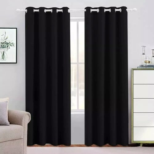 Cortinas Blackout Bloqueadoras de Luz 2 Paneles 137.5 cm x 215 cm Varios Colores