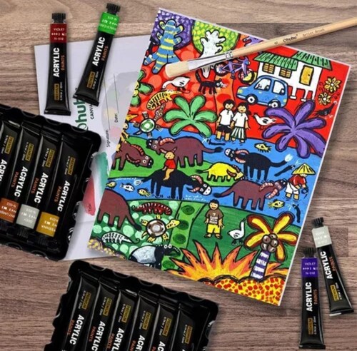 Pintura Acrílica Profesional Pintura Arte 24 Colores 22ml