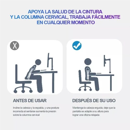 Soporte Para Monitor Doble Para Montaje En Pared