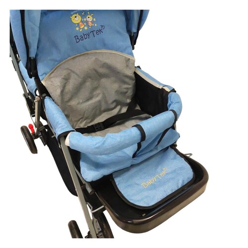 Carriola Gemelar BabyTek Doble Economica P-F Azul