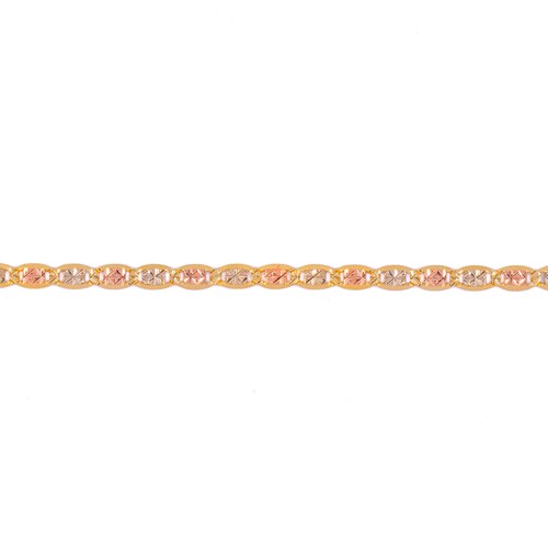 Pulsera Florentino 3 Oros 14 Kilates.