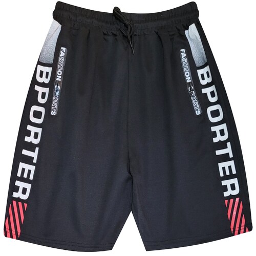 Short Bermuda XXL Negro Pantalones Cortos Para Hombre