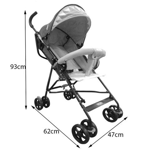 Carriola de Baston Angelin Tiburon 666-M Morado Negro