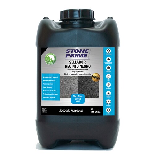 Sellador para piedra recinto negro Stone Prime Acabado mojado 5 litros