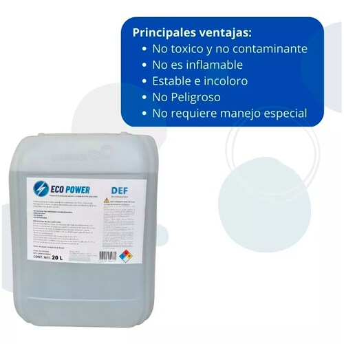 UREA DEF ECO POWER GRADO AUTOMOTRIZ GARRAFA DE 20 LITROS