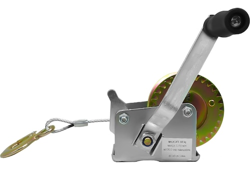Malacate Winch Manual 661 Lb 300 Kg Cable Acero 650 Cm
