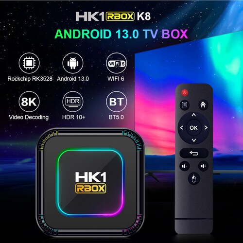 TV box dispositivo smartTV inteligente decodificador Android 13 8K