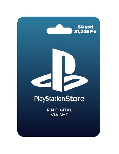 Playstation Store 50 USD $1025, tarjeta prepago, Pin Digital