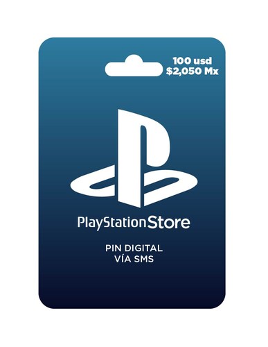 Playstation Store 100 USD $2050, tarjeta prepago, Pin Digital