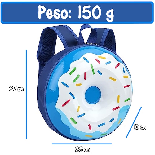 Lonchera escolar en forma de dona Backpack