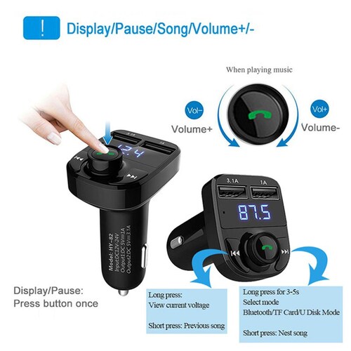 Transmisor de bluetooth Receptor Auto