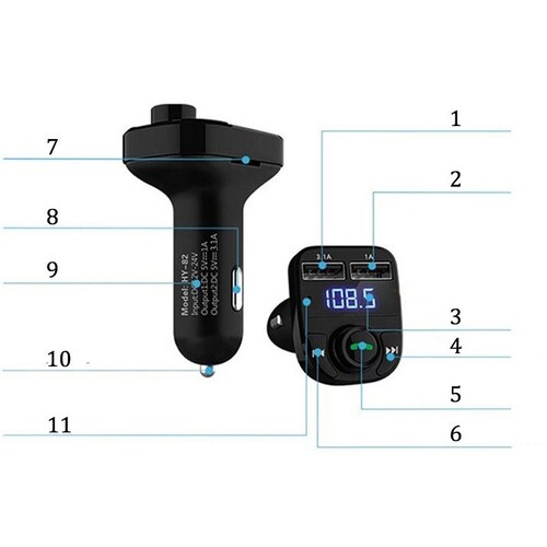 Transmisor de bluetooth Receptor Auto