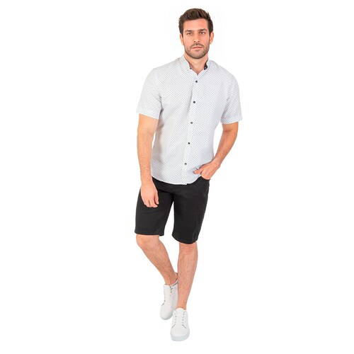 Camisa Manga Corta Para Hombre Con Estampados