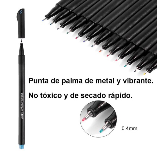 Marcadores plumones Fineliner Fina 4.0