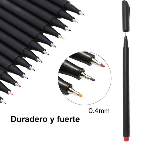 Marcadores plumones Fineliner Fina 4.0