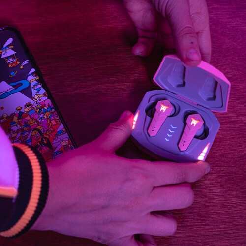 Audífonos TWS Gaming Muspell Stf Color Rosa