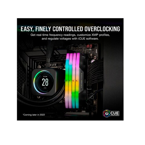 Kit Memoria RAM Corsair Vengeance DDR5 5200MHz 32GB (2 x 16GB) RGB Negro
