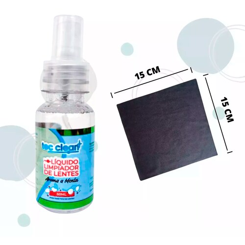 Líquido Tec Clean para limpiar lentes y Pantalla Celular 60ml 12 piezas 