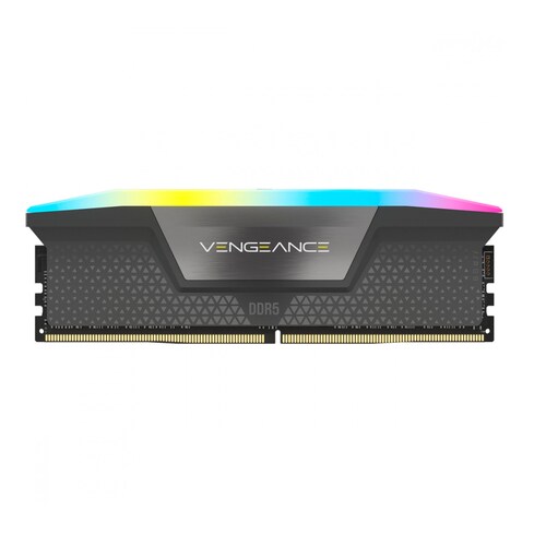 Kit Memoria RAM Corsair Vengeance DDR5 5200MHz 64GB (2 x 32GB) RGB Gris.