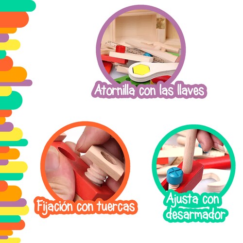 Caja de herramientas de madera