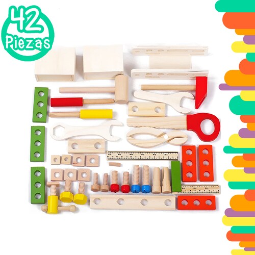 Caja de herramientas de madera
