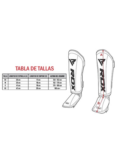 Espinilleras Rdx King Profesionales Mma Sparring Box.