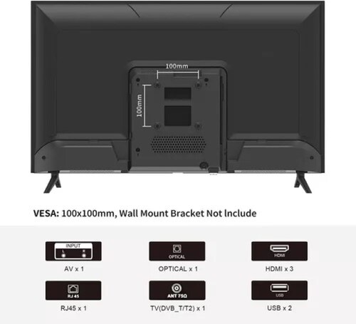 Pantalla Sansui 32" Full HD, Android TV equipado con Google assistant 3HDMI, 2USB, 1Optical Bluetooth