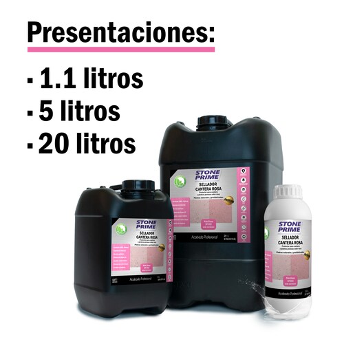Sellador para piedra cantera rosa Stone Prime Acabado mojado 5 litros