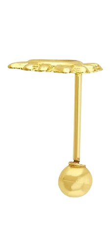 Broquel Sol Diamante Rayos En Oro De 10 K + Obsequio + Envío