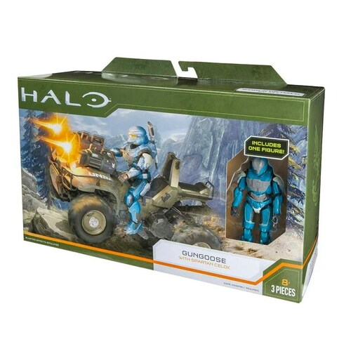 Halo Vehículo Figura Warthog & Master Chief 