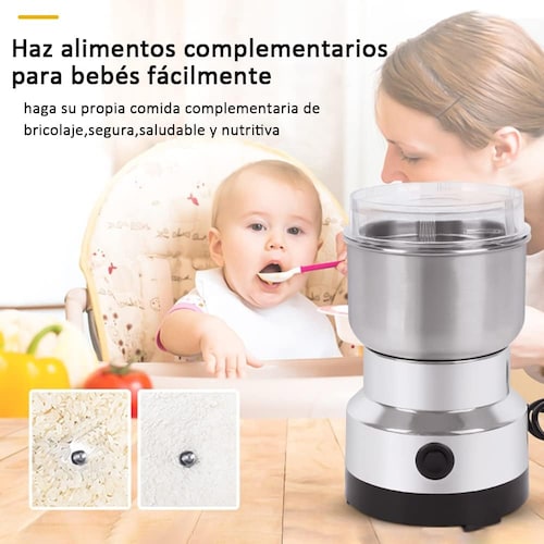 Molino eléctrico portátil Molinillo de acero inoxidable Granos secos Especias Cereales Condimentos Máquina Molinillo de granos de café