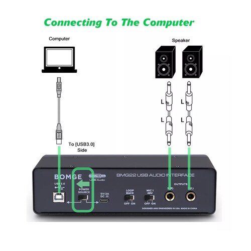 Interfaz De Audio Usb Active  Bomge Bmg22