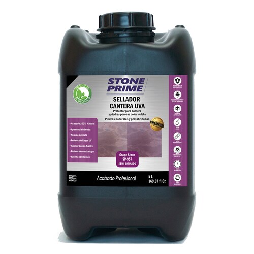 Sellador para piedra cantera morada Stone Prime Acabado mojado 5 litros