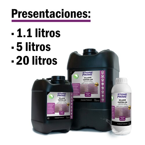 Sellador para piedra cantera morada Stone Prime Acabado mojado 5 litros