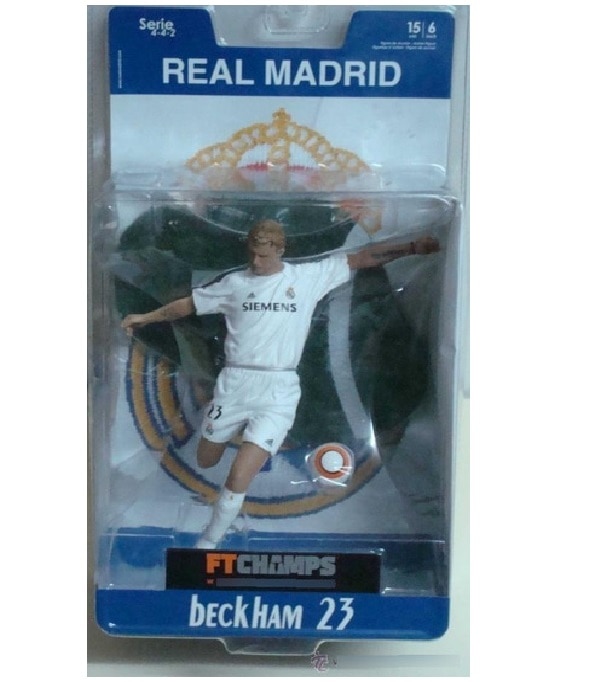 2 figures of 8 cm DAVID BECKHAM Real Madrid 23 used sold as
