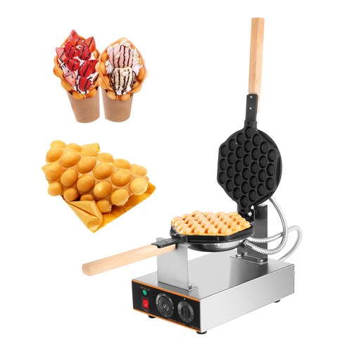 Waflera Industrial Eléctrica Antiadherente 180 Grados Egg Waffle