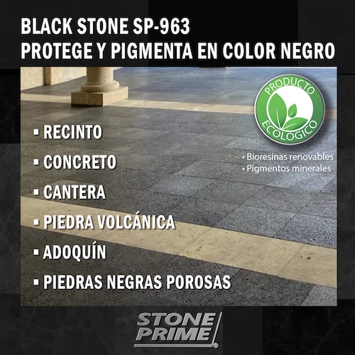 Sellador para piedra recinto negro Stone Prime Acabado mojado 1.1 litros