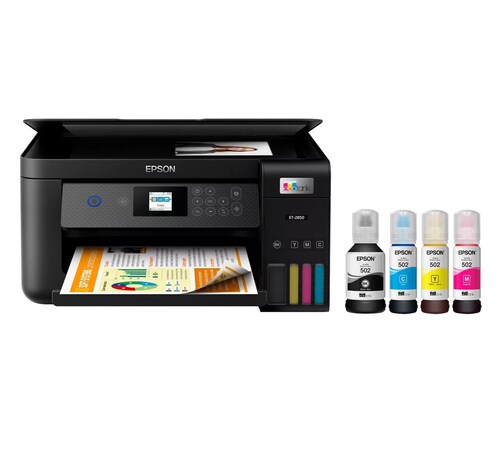 Impresora Multifuncional Wifi Epson Ecotank Et-2850 C11CJ63201 A Color Wifi Supertank Negra