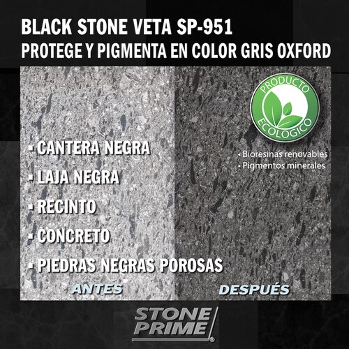 Sellador para piedra cantera negra Stone Prime Acabado mojado 20 litros