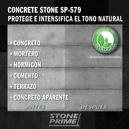 Sellador para concreto Stone Prime Acabado húmedo 1.1 litros