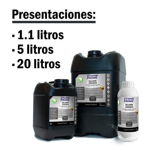 Sellador para concreto Stone Prime Acabado húmedo 1.1 litros