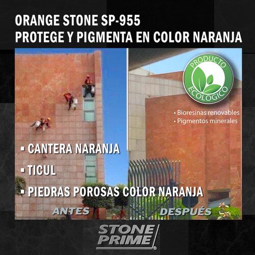 Sellador para piedra cantera naranja Stone Prime Acabado mojado 1.1 litros
