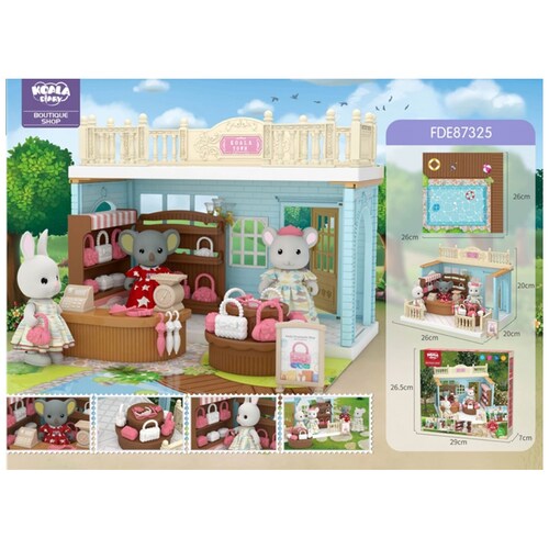 Juguete Casa Miniatura Joyería Diy Koala Town Fudaer Niños.