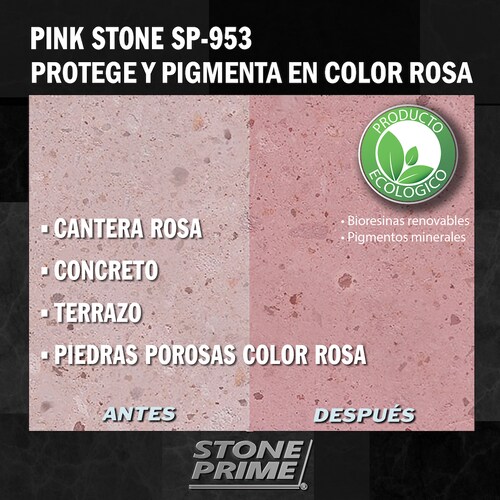 Sellador para piedra cantera rosa Stone Prime Acabado mojado 20 litros