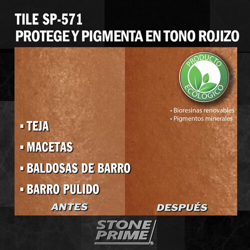 Sellador para teja y barro pulido Stone Prime Acabado mojado 20 litros