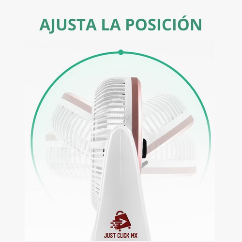 Ventilador de Escritorio Portátil con LED